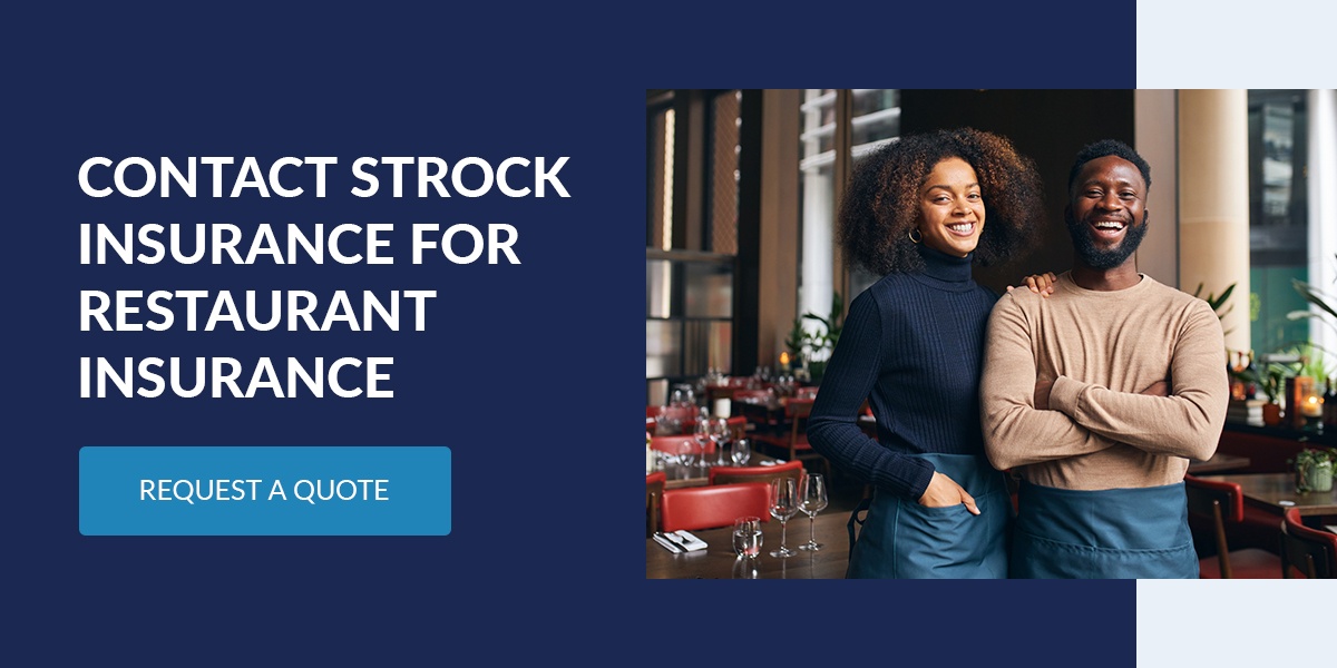Contact Strock Insurance for Restaurant Insurance 